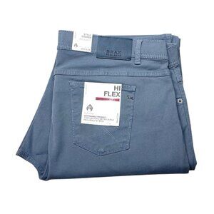 BRAX Cooper Blue Hi Flex Chino Pants Men's 42x34 NEW!